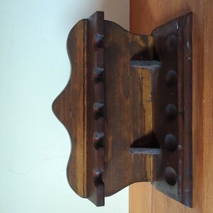 Small Vintage Wood Display Rack